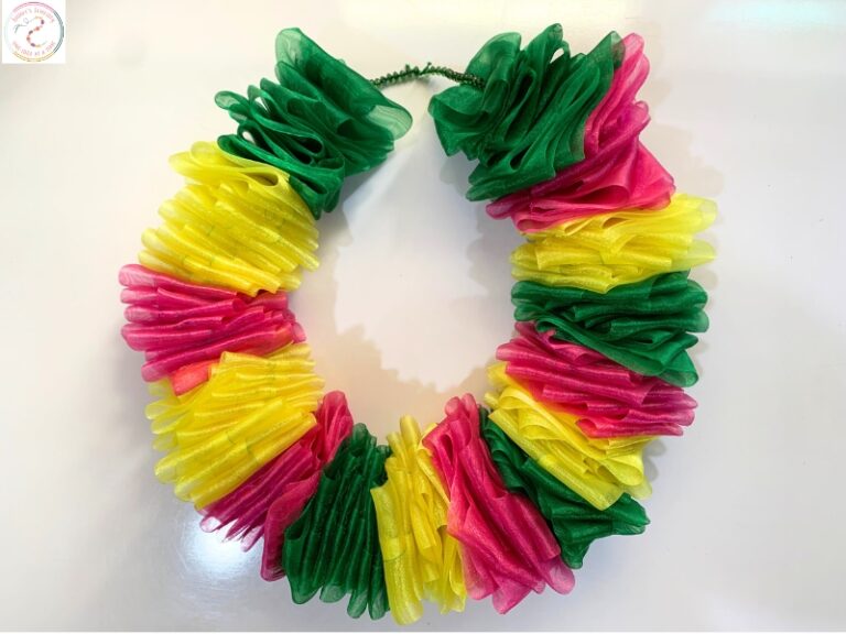 Organza-fabric-flower-garland