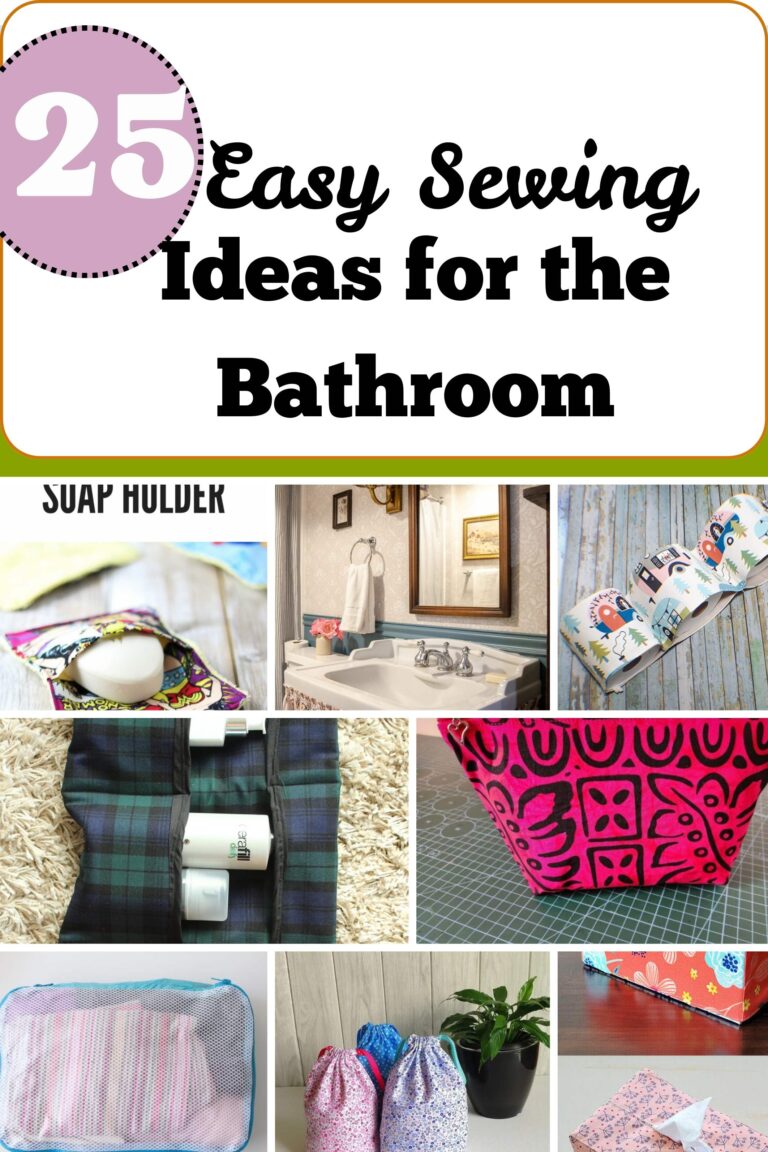 easy sewing ideas for the bathroom
