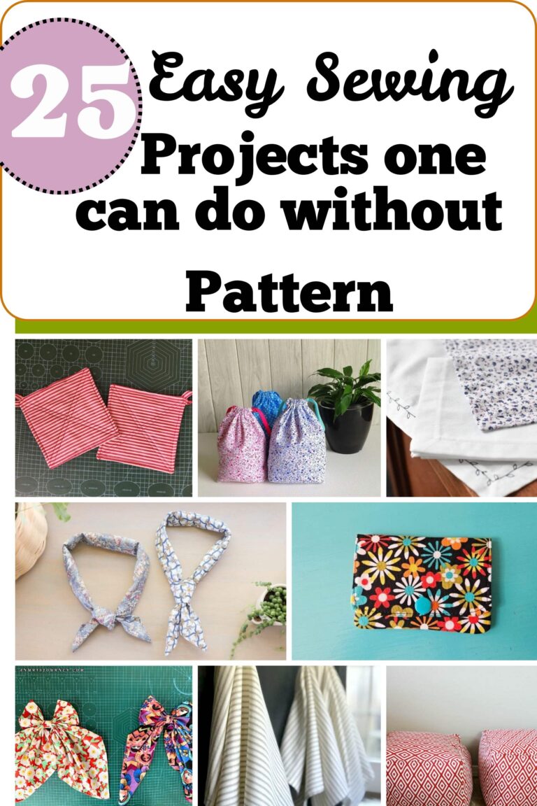 sewing projects one can do without pattern