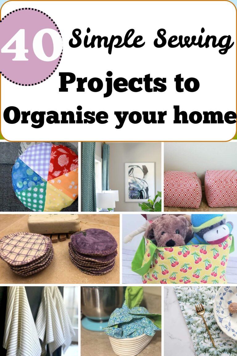 40 simple sewing projects to organise the home