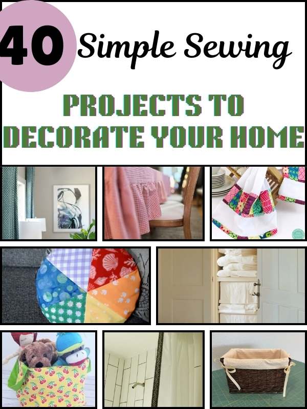 easy sewing projects to decorate your home