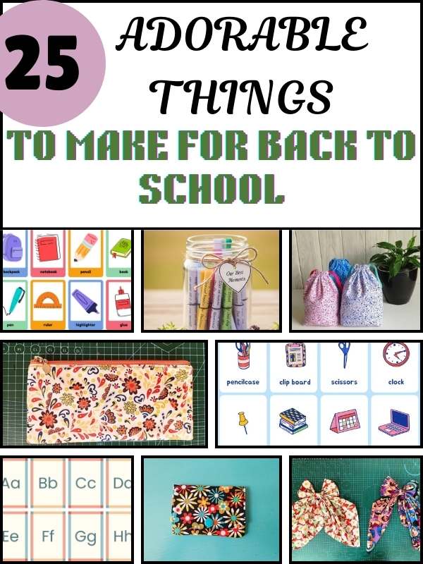 Things to make for back to school