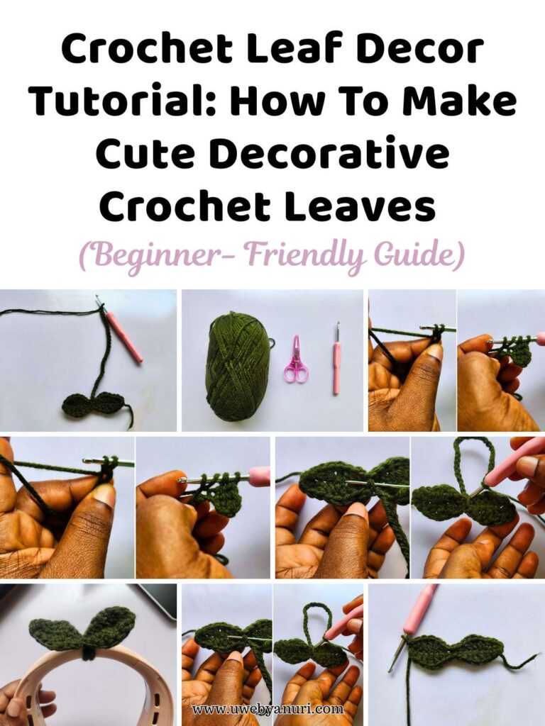 Crochet Leaf Deco Tutorial: How to Make Cute Decorative Crochet Leaves (Beginner Friendly)