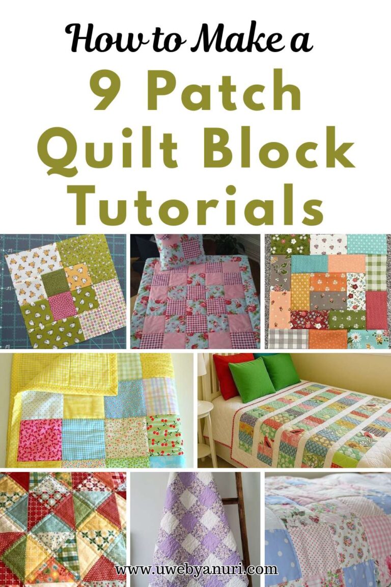 How to Make a 9 Patch Quilt Block Tutorials