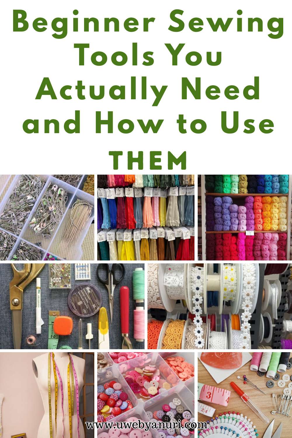 Beginner Sewing Tools You Actually Need and How to Use Them.
