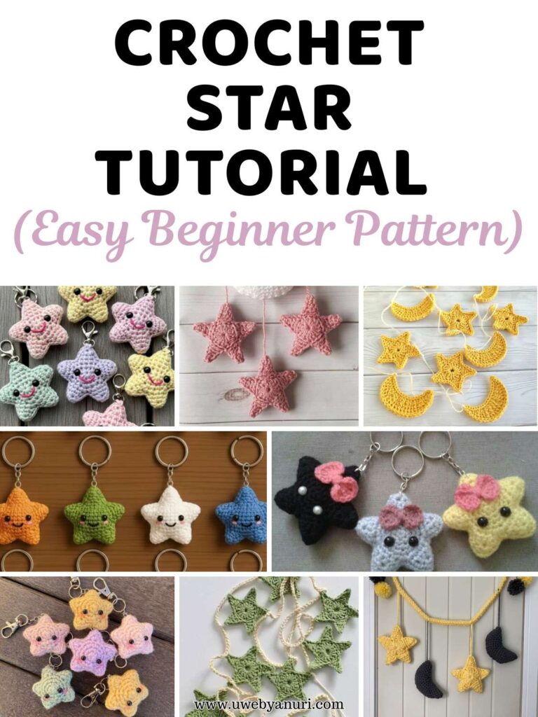 CROCHET STAR TUTORIALS (Easy Beginner Pattern)