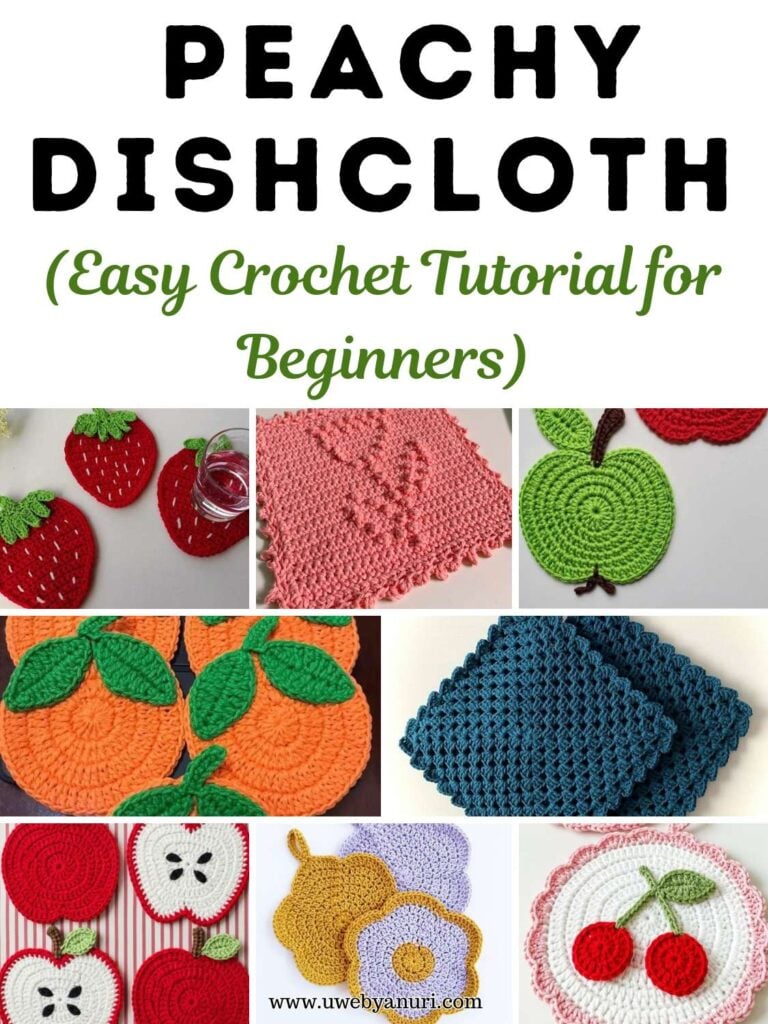 Peachy Dishcloth – Easy Crochet Tutorial for Beginners