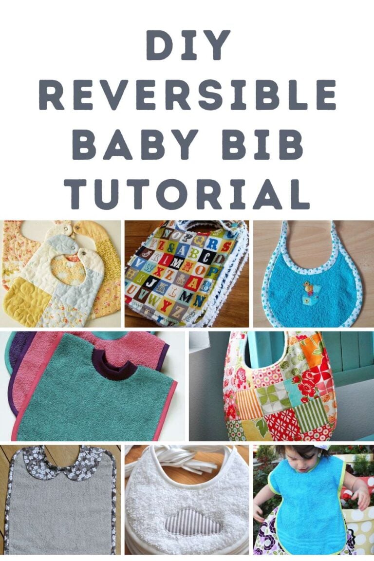 DIY Reversible Baby Bib Tutorial
