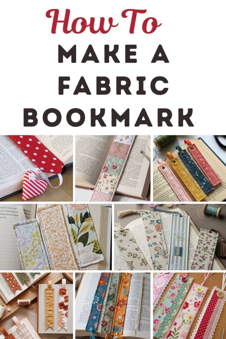 How to Make a Fabric Bookmark.