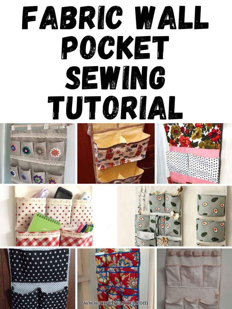 Fabric Wall Pocket Sewing Tutorial