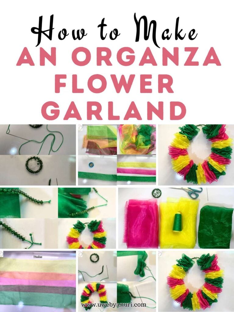 How to Make an Organza Flower Garland