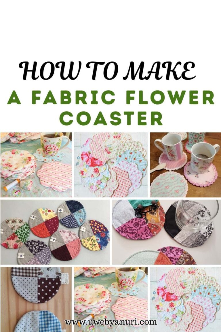 How to Make a Fabric Flower Coaster: Easy DIY Floral Coaster Tutorial for Beginners