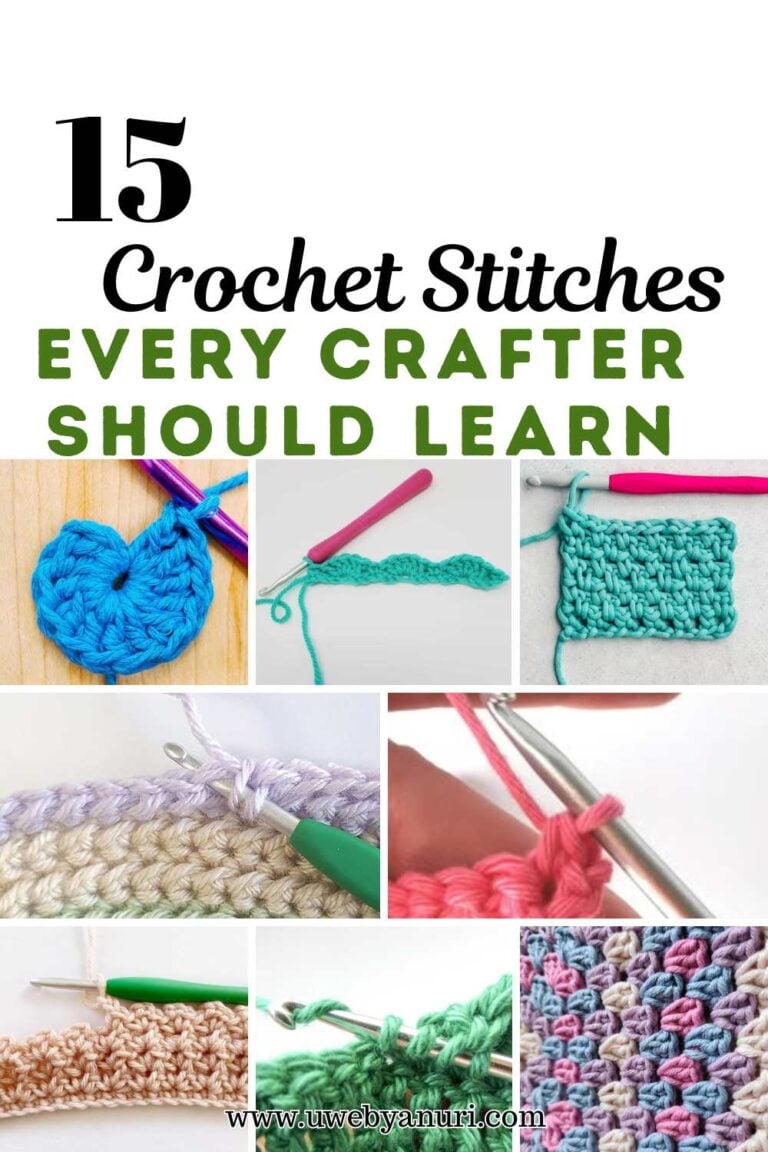 15 Crochet Stitches Every Crafter Should Learn