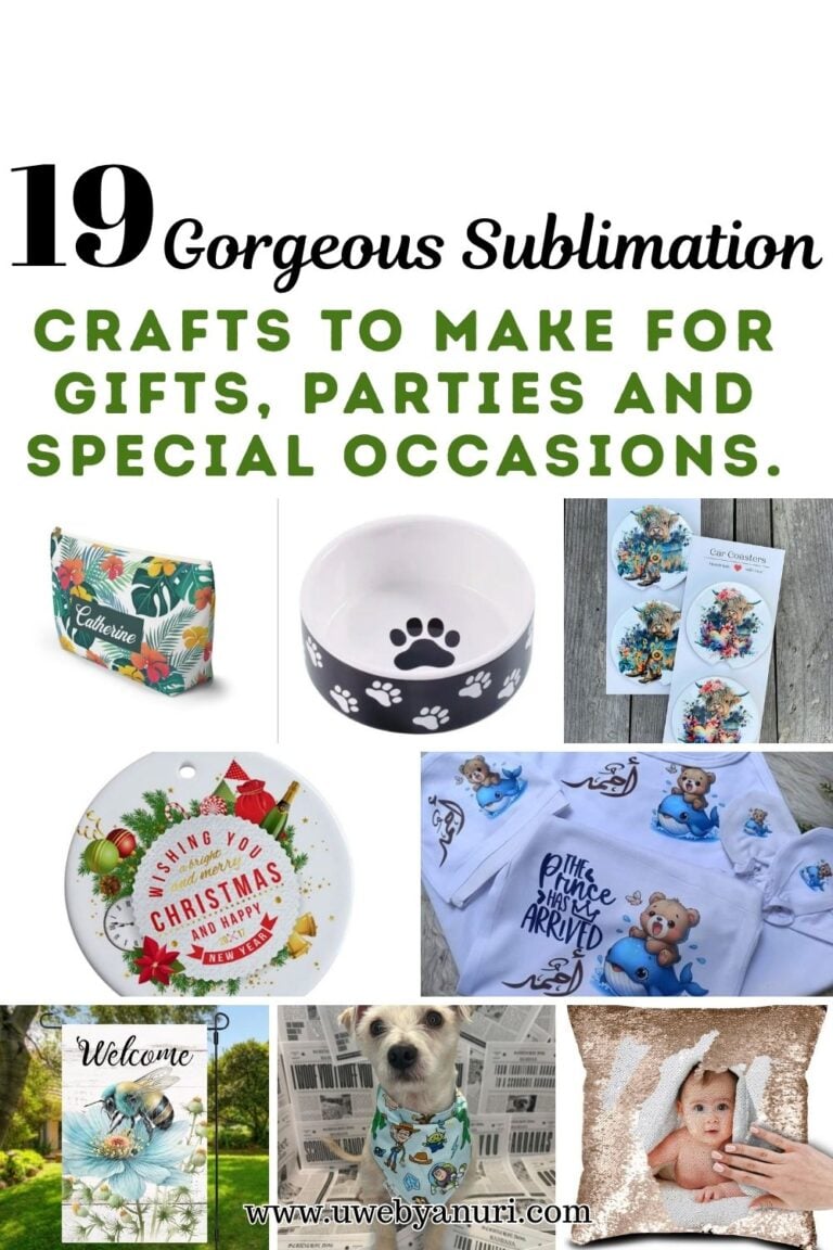 19 Gorgeous Sublimation Crafts to Make for Gifts, Parties and Special Occasions.