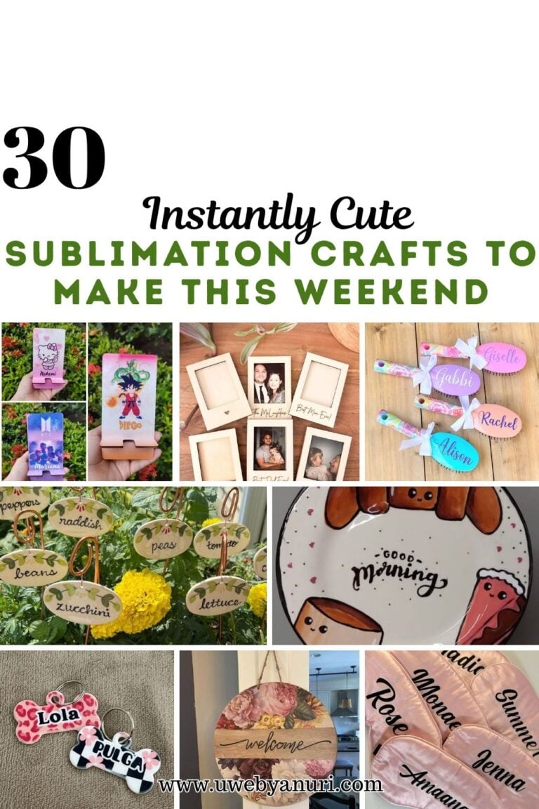 30 Instantly Cute Sublimation Crafts to Make This Weekend