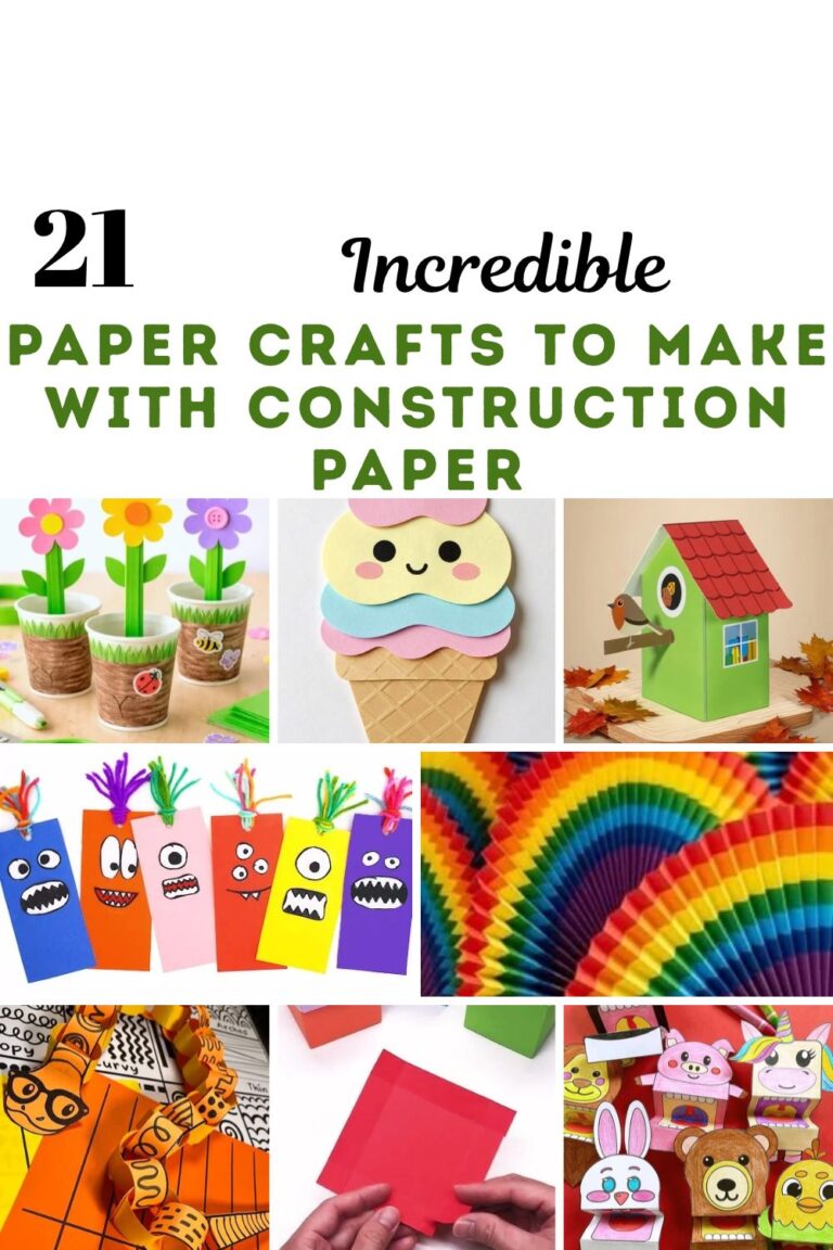 21 Incredible Paper Crafts to Make With Construction Paper.
