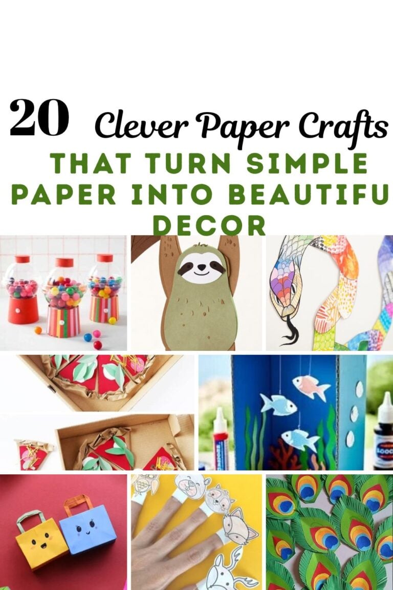20 Clever Paper Crafts That Turn Simple Paper Into Beautiful Decor.