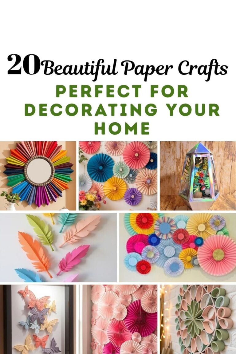 20 Beautiful Paper Crafts Perfect for Decorating Your Home.
