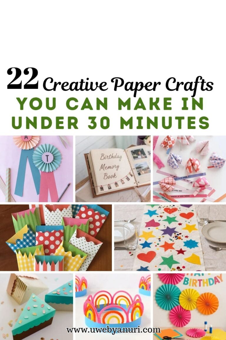 22 Creative Paper Crafts You Can Make in Under 30 Minutes