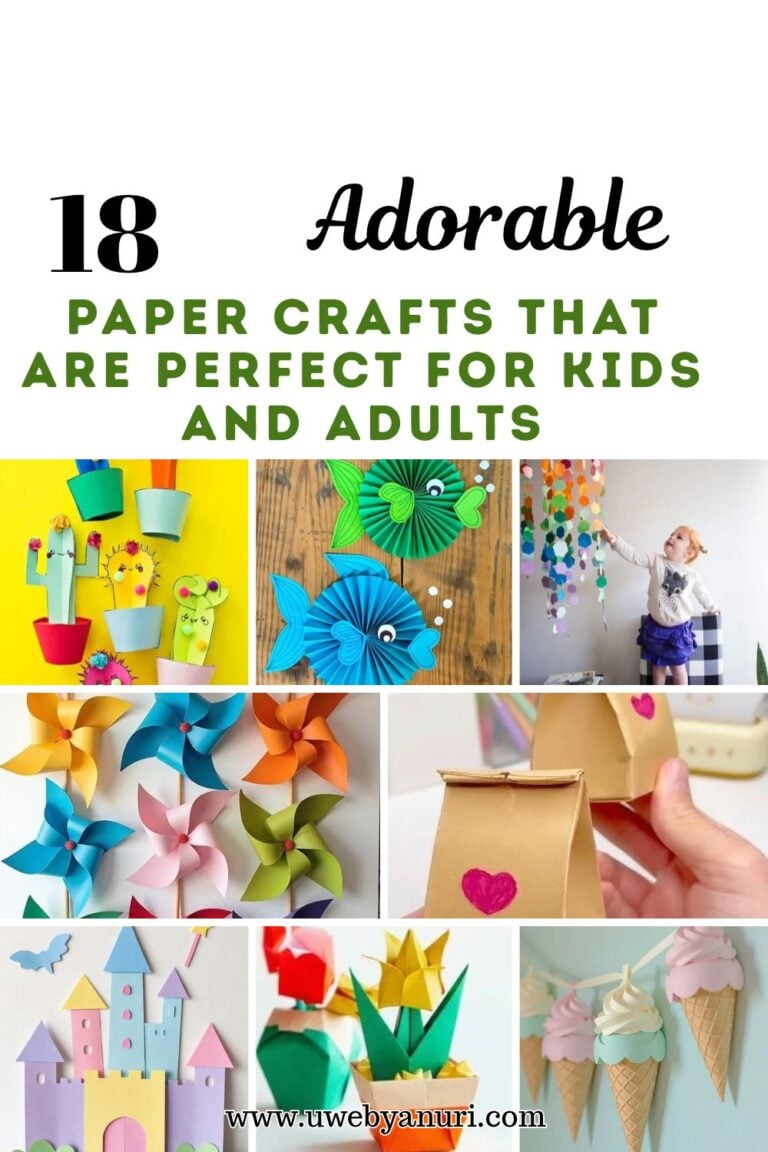 18 Adorable Paper Crafts That Are Perfect for Kids and Adults.