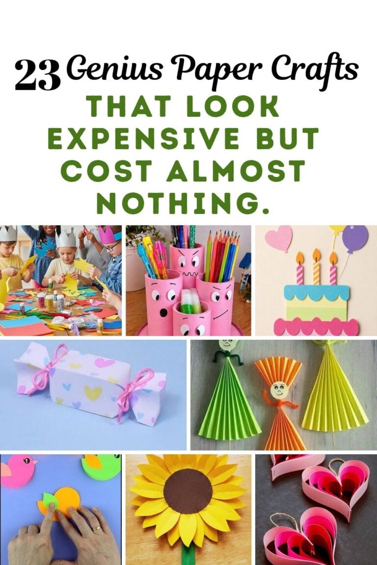 23 Genius Paper Crafts That Look Expensive but Cost Almost Nothing.